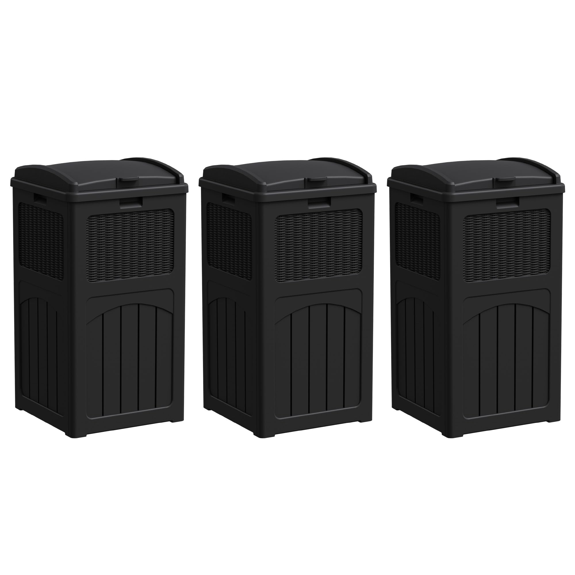 Amazon.com: Greesum 33 Gallon Outdoor Trash Can with Lid
